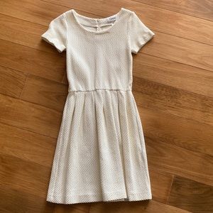 Ganni cream colored waffle cotton sheath dress. Only worn once. Above knee